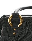 Calfskin Quilted Stam Black