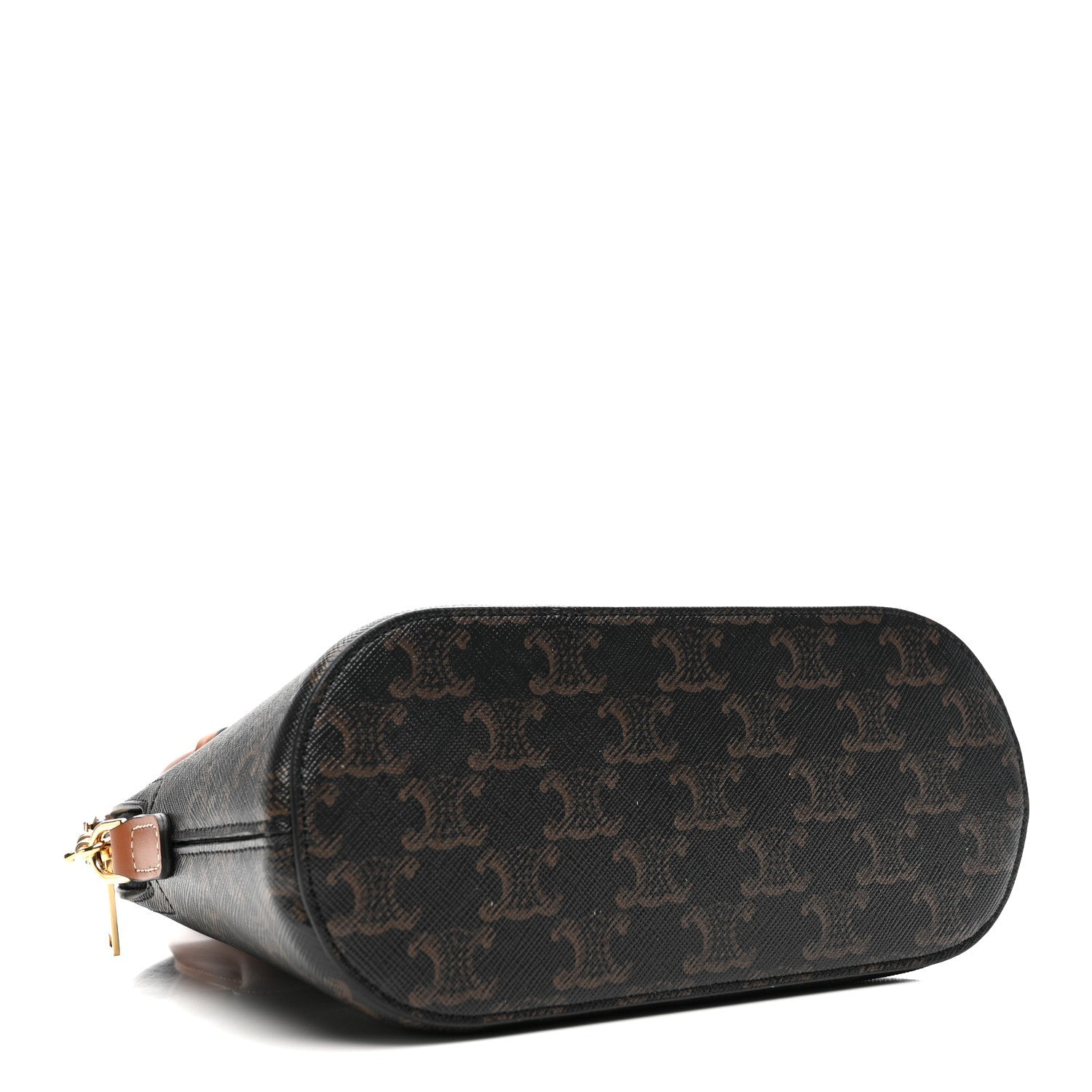 Canvas Calfskin Triomphe Teen Honorine Bag Tan