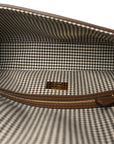 Wool Vitello King Houndstooth FF Embroidered Baguette Beige Moro