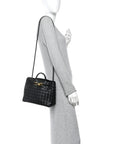 Nappa Intrecciato Small Andiamo Shoulder Bag Black
