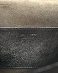 Glitter Fabric Erica Chain Clutch  Anthracite