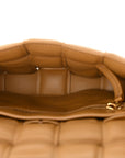 Nappa Maxi Intreccio Small Padded Cassette Crossbody Bag Camel