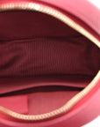Caviar Quilted Round Filigree Crossbody Red