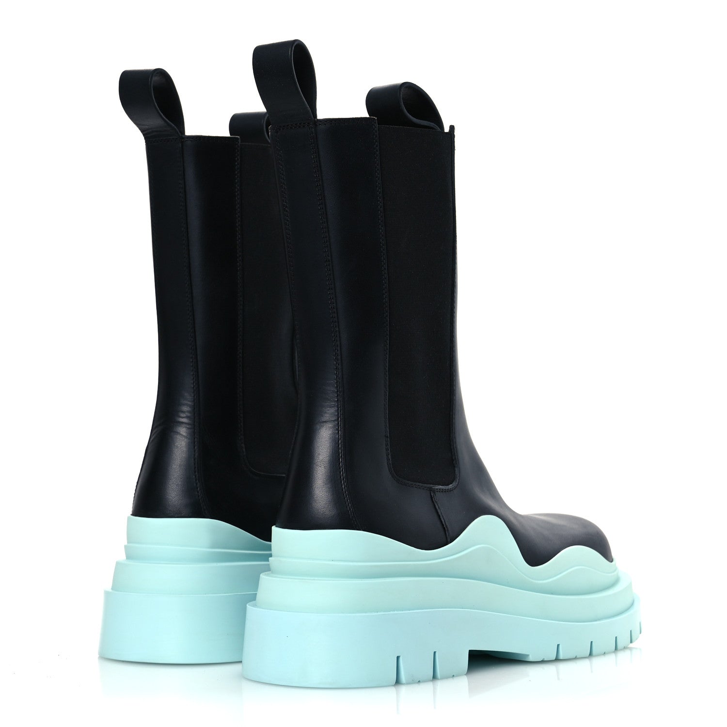 Calfskin Womens The Tire Chelsea Boots 39 Black Flannel