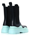 Calfskin Womens The Tire Chelsea Boots 39 Black Flannel