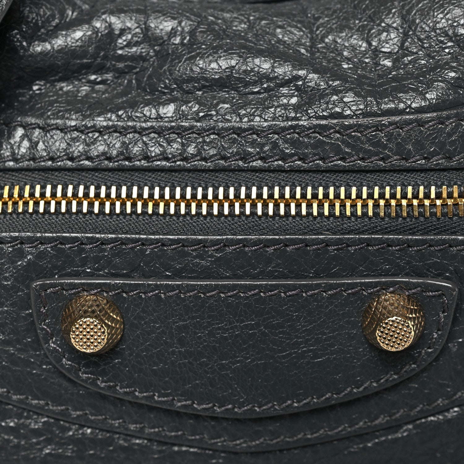 Agneau Giant 12 Gold Hardware City Gris Fossile