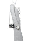 GG Supreme Monogram Textured Dollar Calfskin Super Mini Dionysus Shoulder Bag Beige Blue