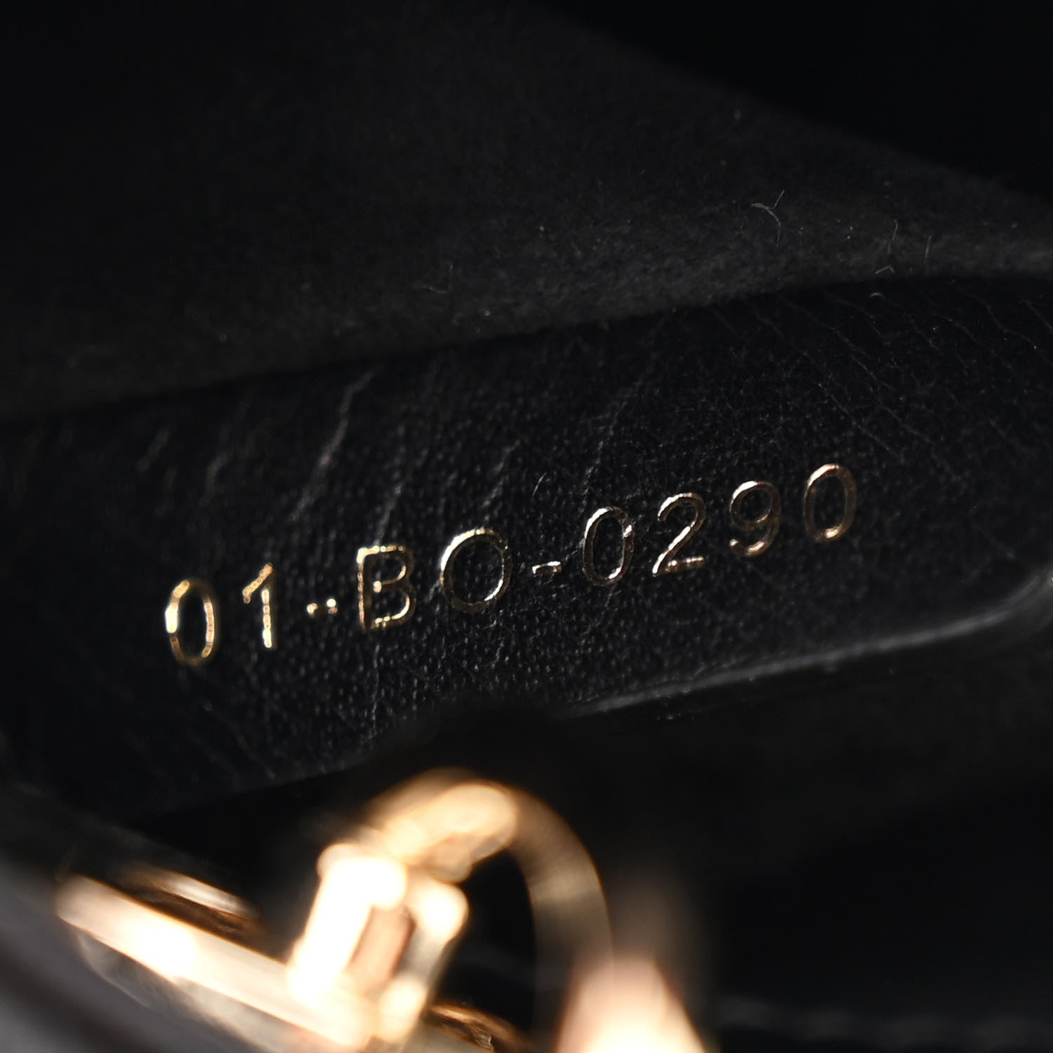 Lambskin Cannage Micro Lady D1OR Black