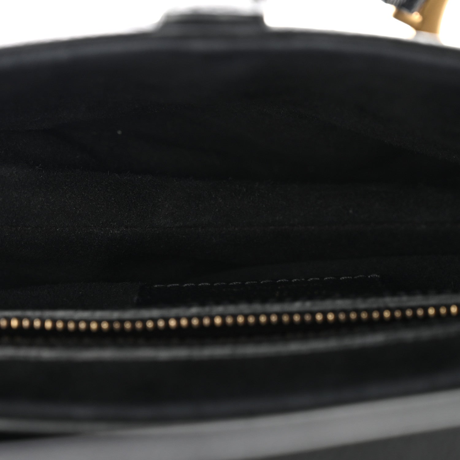 Grained Calfskin Saddle Bag Black