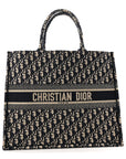 Oblique Large Book Tote Blue Multicolor