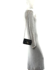 Lambskin Matelasse Mini GG Marmont Shoulder Bag Black