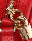 Pebbled Calfskin Small Soho Disco Bag Tabasco Red