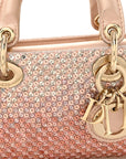 Satin Crystal Sequins Embroidered Micro Lady D-Joy Pink