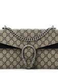 GG Supreme Monogram Small Dionysus Shoulder Bag Black