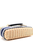 Wicker Oblique D1ORiviera Medium Lady D-Joy Bag Blue