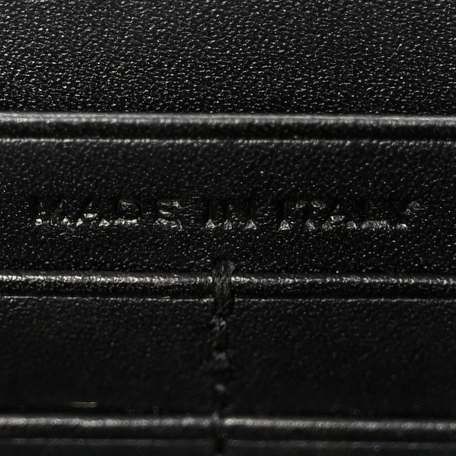 Smooth Calfskin Classic Monogram Kate Tassel Chain Wallet Black