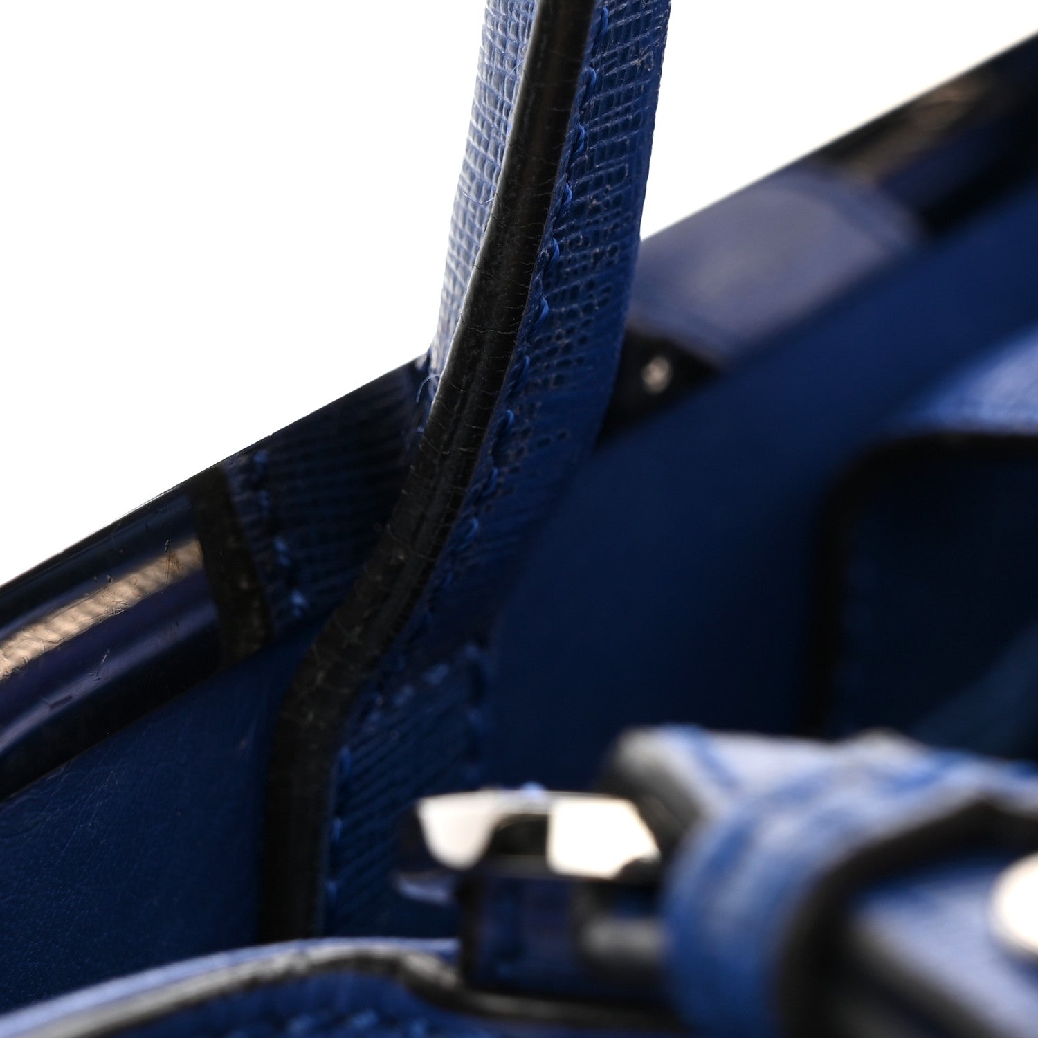 Vitello Elite Petite 2Jours Tote Blue Neon