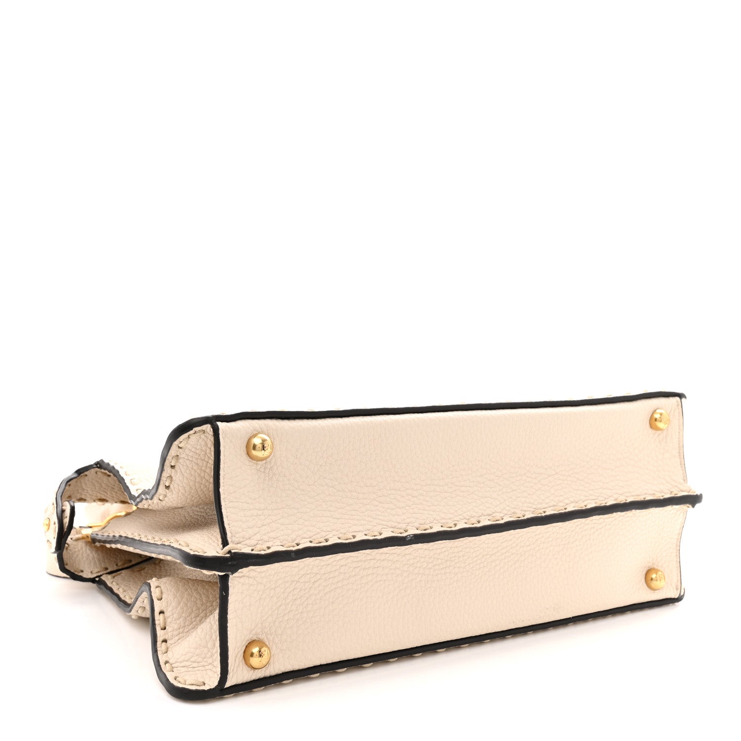 Cuoio Romano Selleria Chamois Medium Peekaboo I SEE U Satchel White