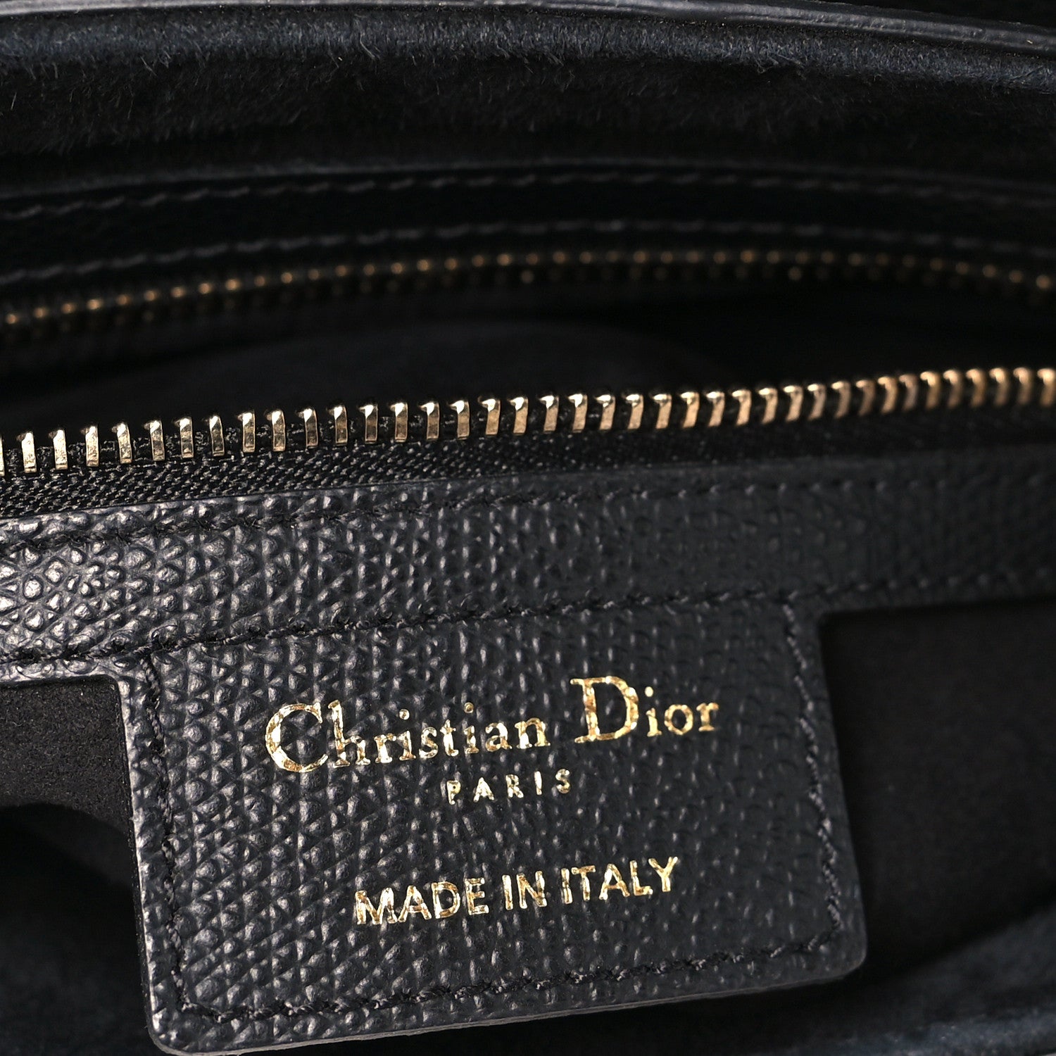 Grained Calfskin Saddle Bag Black