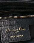 Grained Calfskin Saddle Bag Black