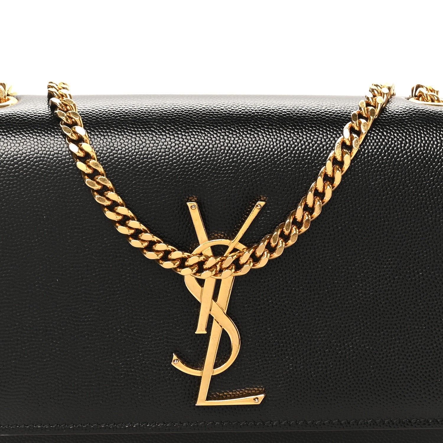Grain De Poudre Small Monogram Kate Satchel Black