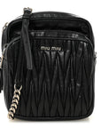 Nappa Matelasse Crossbody Black