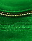 Lambskin Maxi Intreccio Padded Chain Cassette Crossbody Bag Racing Green