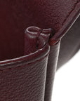 Smooth Calfskin Small Le 5 A 7 Soft Hobo Rouge Legion