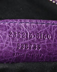 Agneau Classic Gold Hardware Velo Dark Violet