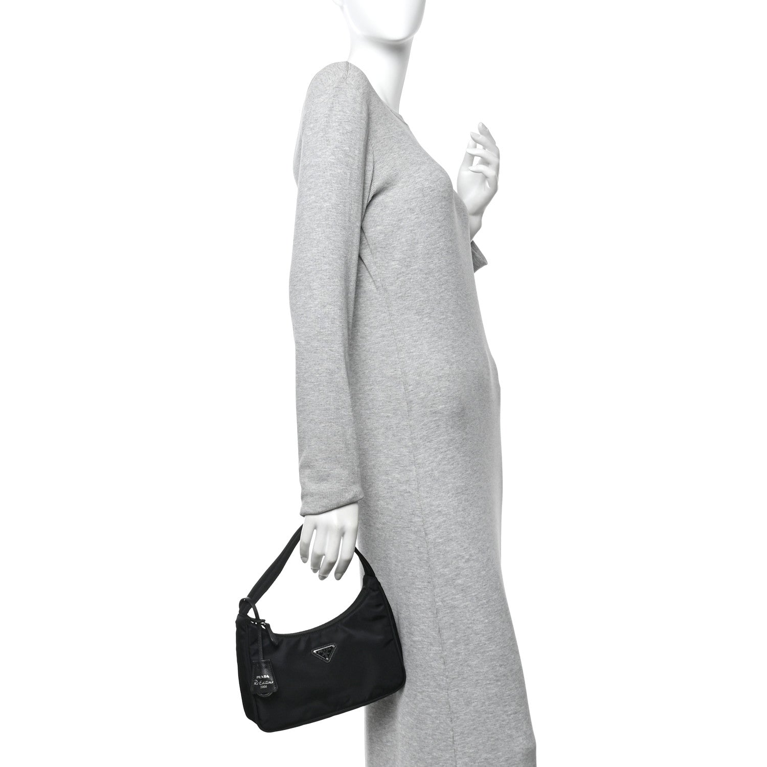 Tessuto Nylon Mini Re-Edition 2000 Bag Black