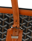 Goyardine Stripe Sac Marie Galante GM Black Gold