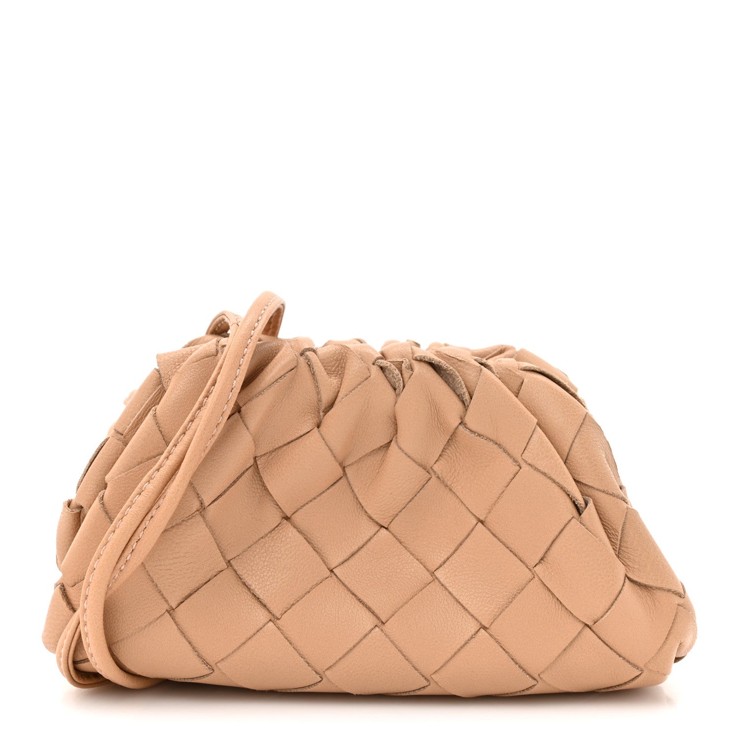 Nappa Intrecciato Coin Purse Almond