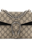 GG Supreme Monogram Mini Dionysus Shoulder Bag Black
