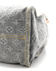 Monogram Denim Onthego MM Washed Grey