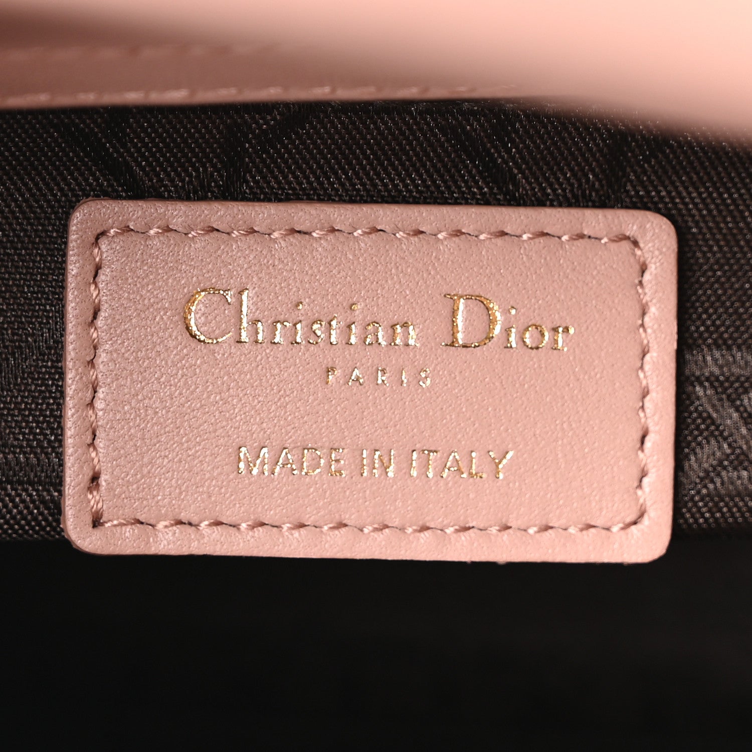 Lambskin Cannage Small Lucky Badges My Lady D1OR Fard