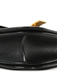 Goatskin Medium Classic Box Flap Bag Black
