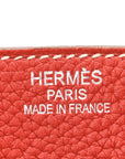 Taurillon Clemence Eclat Birkin 35 Sanguine White