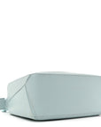 Grained Calfskin Small Puzzle Bag Aquamarine