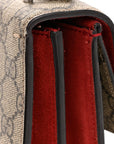 GG Supreme Monogram Small Dionysus Shoulder Bag Red