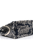 Canvas Embroidered Small D1ORiviera Toile De Jouy Book Tote Blue