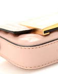 Nappa Matisse FF Embossed Nano Baguette Charm Rosa Quarzo