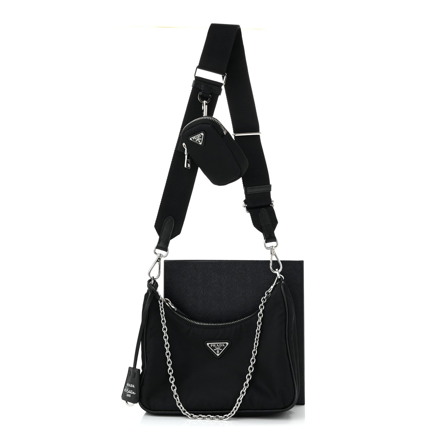 Nylon Re-Edition 2005 Shoulder Bag Black