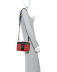 City Calfskin Saffiano Cahier Bag Fuoco Black