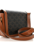Triomphe Canvas Calfskin Medium Triomphe Bag Tan