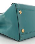 Vitello Morgan Fabric Jacquard Pequin Medium Peekaboo Iconic Satchel Lago Tobacco Black