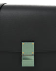 Liege Calfskin Medium Classic Box Flap Bag Anthracite