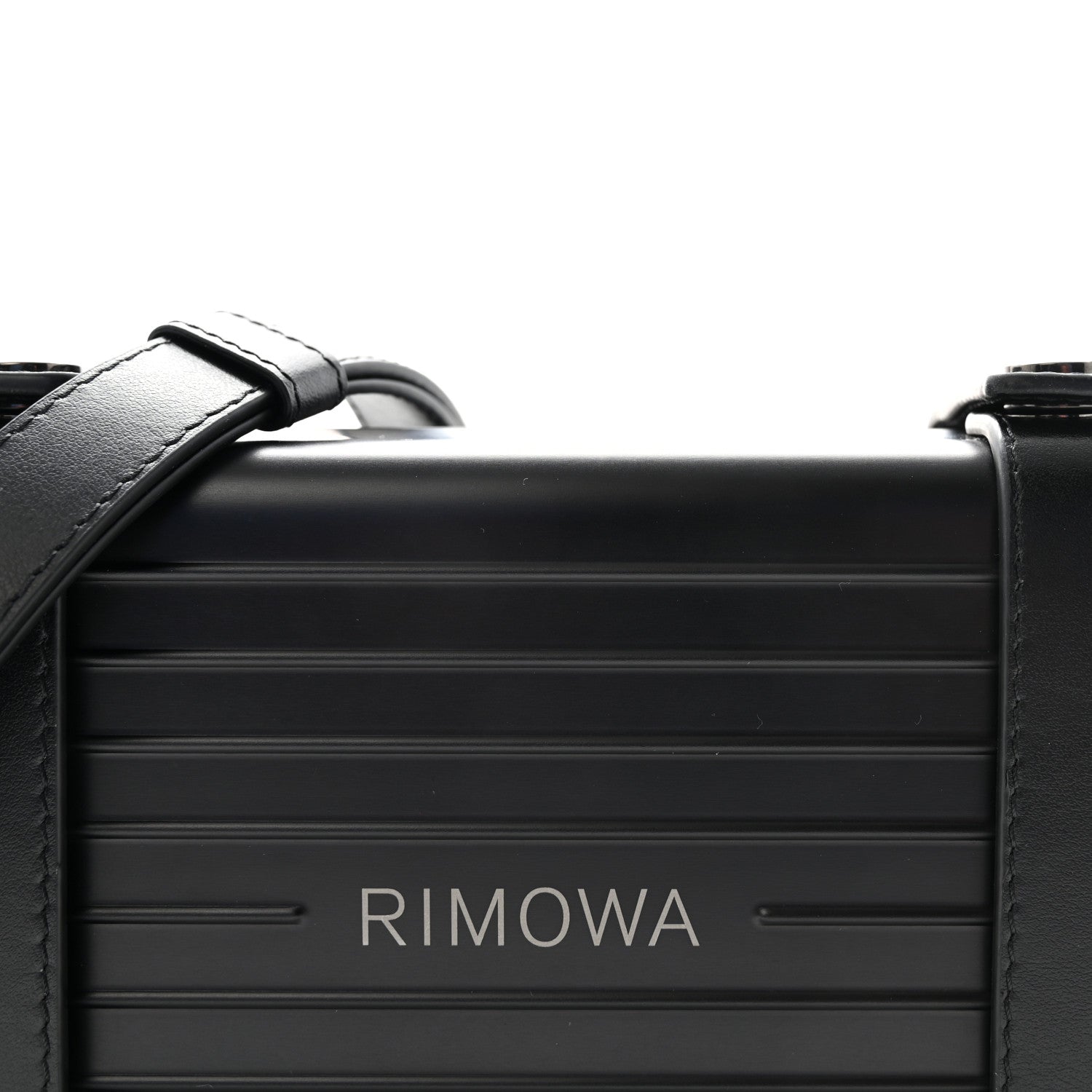 Matte Aluminum Personal Cross-Body Bag Black