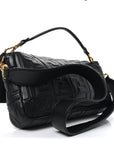 Nappa FF 1974 Embossed Large Baguette Black