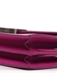 Smooth Calfskin Monogram Cassandra Clasp Bag Electric Fuchsia