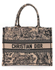 Canvas Embroidered Medium D1ORiviera Toile De Jouy Book Tote Black